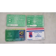 Lote Com 4 Cartões Ingressos Futebol 2000/2001
