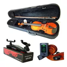 Kit Violino Barth 4/4 C/ Case Bk+ Espaleira+ Afinador!