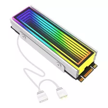 Dissipador Calor Ssd M2 Nvme Branco Led Infinito Argb 5v