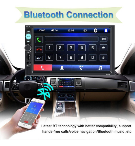 7010b Stereo Link Of Coche Screen With Touch Screen Espejo Foto 5