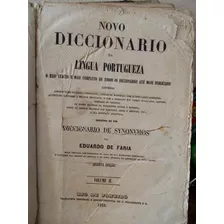 Livro Raro. Dicionário De 1859. Eduardo De Faria. Rio De Jan