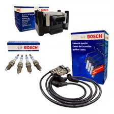 Kit Bobina + Cables+ Bujias Bosch Vw Gol 09/14 1.4 8v (c)