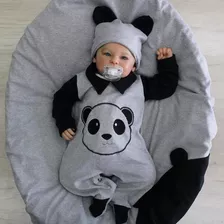 Kit Saída De Maternidade Panda Menina Menino Bebê