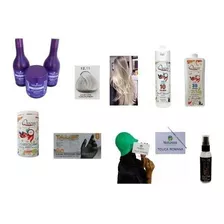 Combo Super Loira Platinada Quon Naturiun Natureza Cosmético