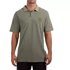 Camisa Polo Rip Curl Round Logo Masculina Verde