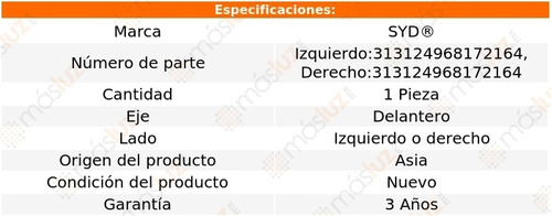 (1) Base Amortiguador Delantera Izq O Der Eagle Vision 93/97 Foto 2