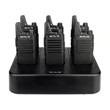 Rt22 Walkie Talkies Manos Libres Recargables Radios Bid...