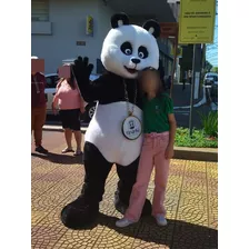 Personagem Vivo Mascote Panda Com Logomarca Se Preferir 