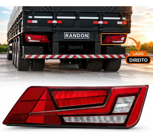 Refil Da Lanterna Traseira Randon New Pós 2023 Lado Esquerdo Esquerdo/motorista Vermelho Esquerdo