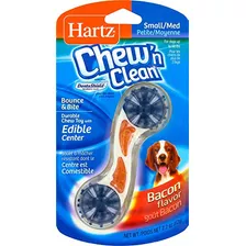 Hartz Chew N Clean Bounce Y Bite Toy Toy Tocino Sabor Pequeñ