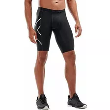 2xu Core Compresión Cortos, Negro - Plata, Medio.