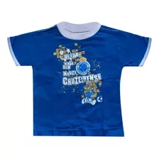 Camisa C Manga Oficial Torcedor Cruzeiro Esporte Clube Azul 