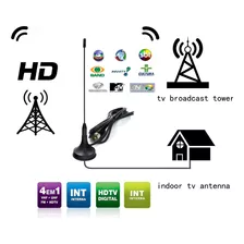 Mini Antena Sinal Para Tv Base Magnetica Dvb-t