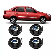 4 Borrachas Portas Lateral Corsa Sedan 02 A 12 Mod Original