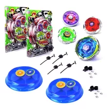 Kit 8 Beyblade Metal Led + 4 Lançadores + 2 Arena Novidade