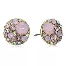 Pendientes Betsey Johnson Con Cuentas Facetadas Y Tachuelas