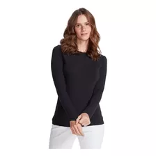 Blusa Básica Hering Manga Longa Feminina - C/ Elastano