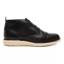 Bota Casual Dublin Masculina Coturno Couro Legitimo Preto