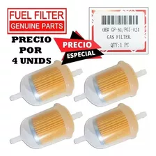 Filtro De Gasolina Universal Manguera Abrazaderas 4 Unidades