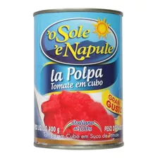 Tomate Sem Pele Em Cubos O'sole 'e Napule Italia 400g