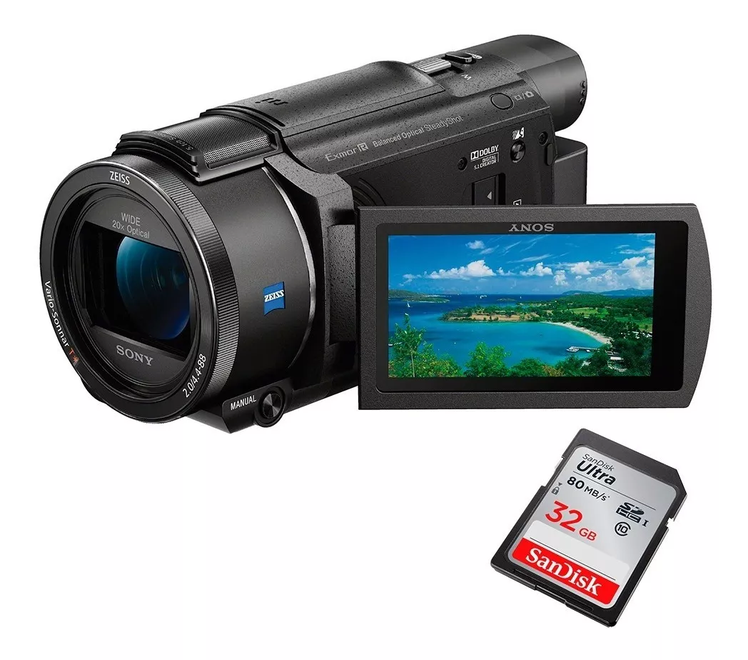 Videocámara Sony Fdr-ax53 Handycam 4k Obsequió 32gb.