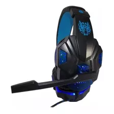 Fone De Ouvido Over-ear Gamer Exbom Hf-g390p4 Azul Com Led