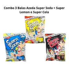 Combo 3 Balas Azeda Super Soda + Super Lemon E Super Cola