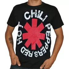 Remera Estampada - Red Hot Chili Peppers - Rock - Fluor