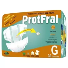 Fralda Adulto Geriátrica Descartável Protfral- M30 /g30/xg26