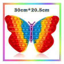 Juguete Fidget Rainbow Pop It Mariposa Gigante 30x20,5 Cm A