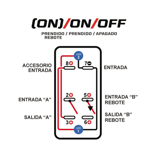 Switch Skp Marino Estilo Maverick X3 Estrobo - (on)-on-off Foto 4