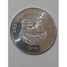 Moneda Los Pollitos Proof,costa Rica, Muy Buen Estado.