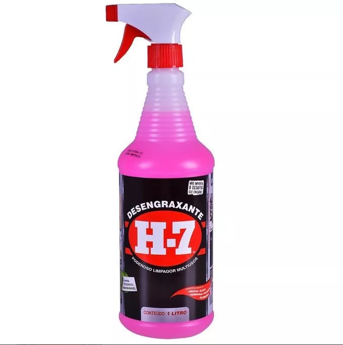 Desengraxante H-7 - 1 Litros - Limpeza Pesada - H7 Original 