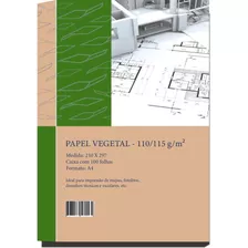 Papel Vegetal - A4 110/115g. 210x297mm - Mares