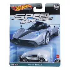 Hot Wheels Speed Machines Pagani Zonda R Premium Color Gris