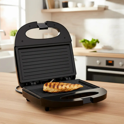 Tostadora Panini Tostadoras Electricas Sanguchera Grill Sánd Color Metal