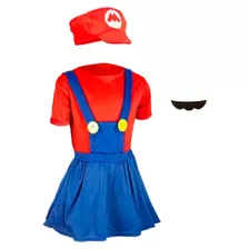 Disfraz Mario Bross Niña Halloween