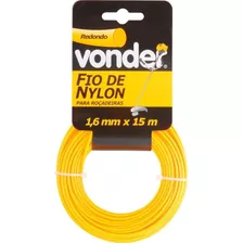 Fio De Nylon Redondo 1,6mm X 15m Vonder Cor Da Cobertura Amarelo