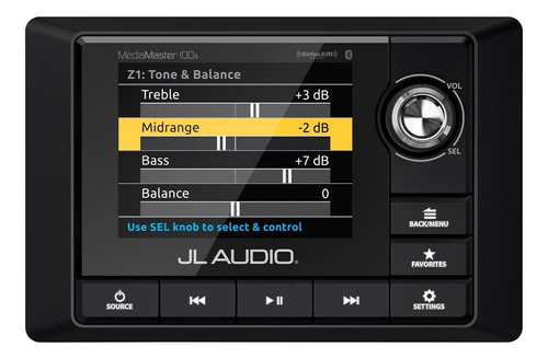 Autoestéreo Marino Jl Audio Mediamaster Mm100s Con Usb Y Bluetooth