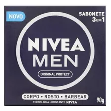 Sabão Em Barra Nivea Men Original Protect De 90 G