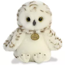  Pelúcia Coruja Snowy Owlet Da Série Miyoni Aurora 25cms