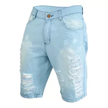 Bermuda Masculina Jeans Destroyed