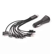 Cargador Adaptador 10 En 1 Cable Auto Celular Tablet 12v 24v