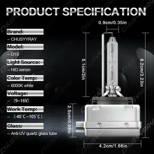 Faro De Xenon Hid 55w D3s 6000k For 14-18 Volvo S60 Xc60 Foto 3