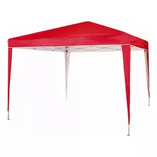 Gazebo Dobrável Tendas Wild Praia E Campo 3m X 3m X 2.5m - Vermelho