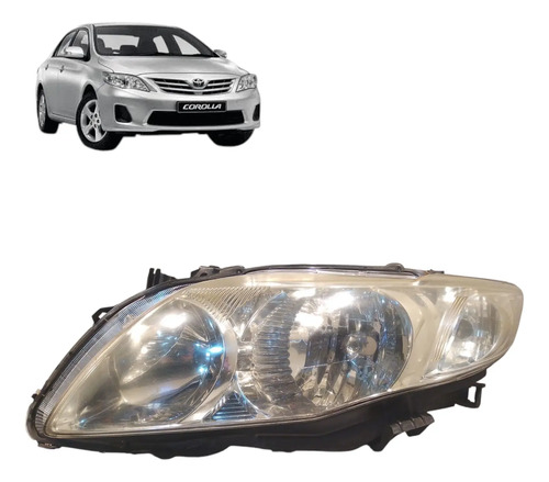 Lente Farol Toyota Corolla 2009 A 2014 Dianteiro Esquerdo