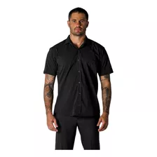 Camisa Social Confort Masculina Manga Curta Para Uniforme