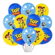 Set 10 Globos Toy Story Cumpleños Fiestas 12 Pulgadas 