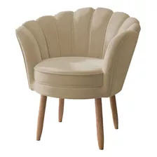 Poltrona Cadeira Decorativa Para Sala De Estar Balaqui Decor