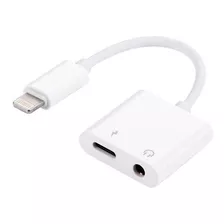 Cabo Adaptador Duplo Lightning Auxiliar P2 Para iPhone